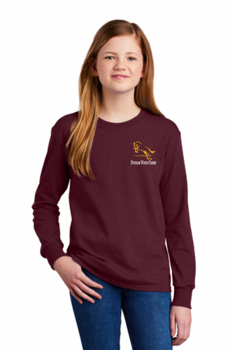 Dunham Woods Farms - Port & Company® Youth Long Sleeve Core Cotton Tee