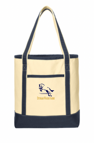 Dunham Woods Farms - Port Authority® Large Cotton Canvas Boat Tote
