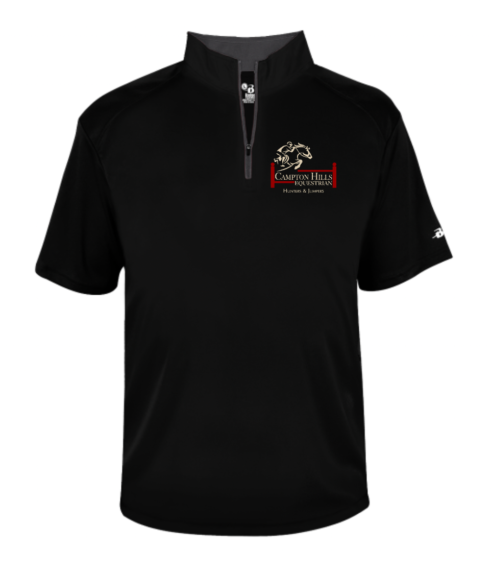 Campton Hills Equestrian - Badger - B-Core Short Sleeve 1/4 Zip Tee