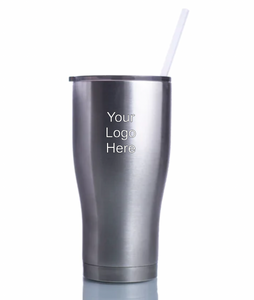 30OZ MODERN CURVE TUMBLER W/STRAW