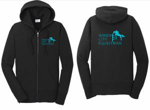 Windy City Equestrian - Port & Company® Core Fleece Full-Zip Hooded Sweatshirt (Ladies, Men's, Youth)