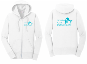 Windy City Equestrian - Port & Company® Core Fleece Full-Zip Hooded Sweatshirt (Ladies, Men's, Youth)
