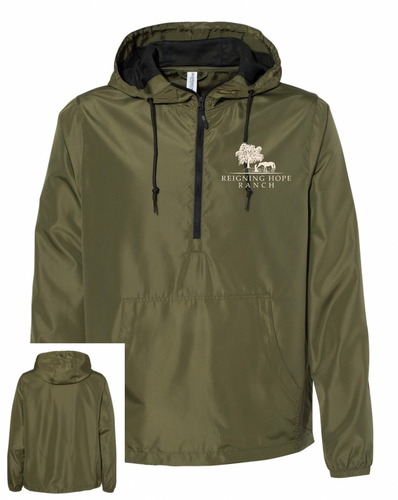 Reigning Hope Ranch - Independent Trading Co. - Lightweight Quarter-Zip Windbreaker Pullover Jacket