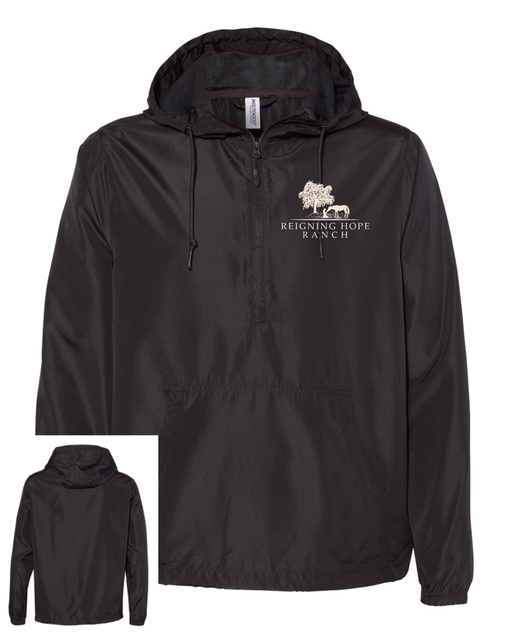 Reigning Hope Ranch - Independent Trading Co. - Lightweight Quarter-Zip Windbreaker Pullover Jacket