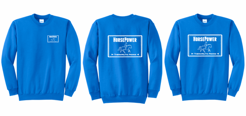 HorsePower Therapeutic Riding - Port & Company® Core Crewneck Sweatshirt (Adult & Youth)