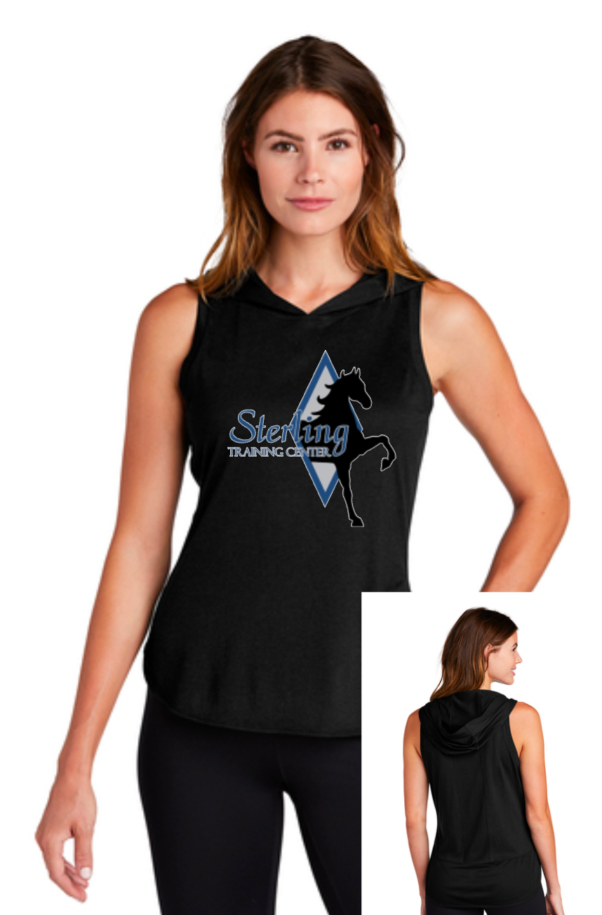 Sterling Training Center - Sport-Tek ® Ladies PosiCharge ® Tri-Blend Wicking Draft Hoodie Tank