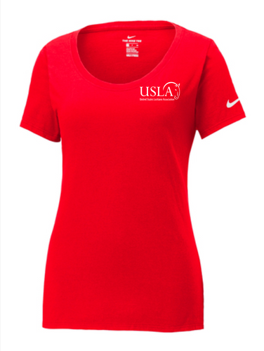 USLA - Nike Ladies Dri-FIT Cotton/Poly Scoop Neck Tee