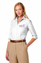 Load image into Gallery viewer, USLA - Brooks Brothers® Women’s Wrinkle-Free Stretch Nailhead Shirt