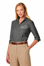 Load image into Gallery viewer, USLA - Brooks Brothers® Women’s Wrinkle-Free Stretch Nailhead Shirt