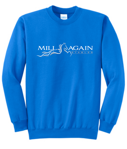 Mill-Again Stables - Port & Company® Core Fleece Pullover Crewneck Sweatshirt
