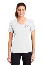 Load image into Gallery viewer, Legacy River Equestrian Center - Sport-Tek® Women&#39;s PosiCharge® RacerMesh® V-Neck Tee