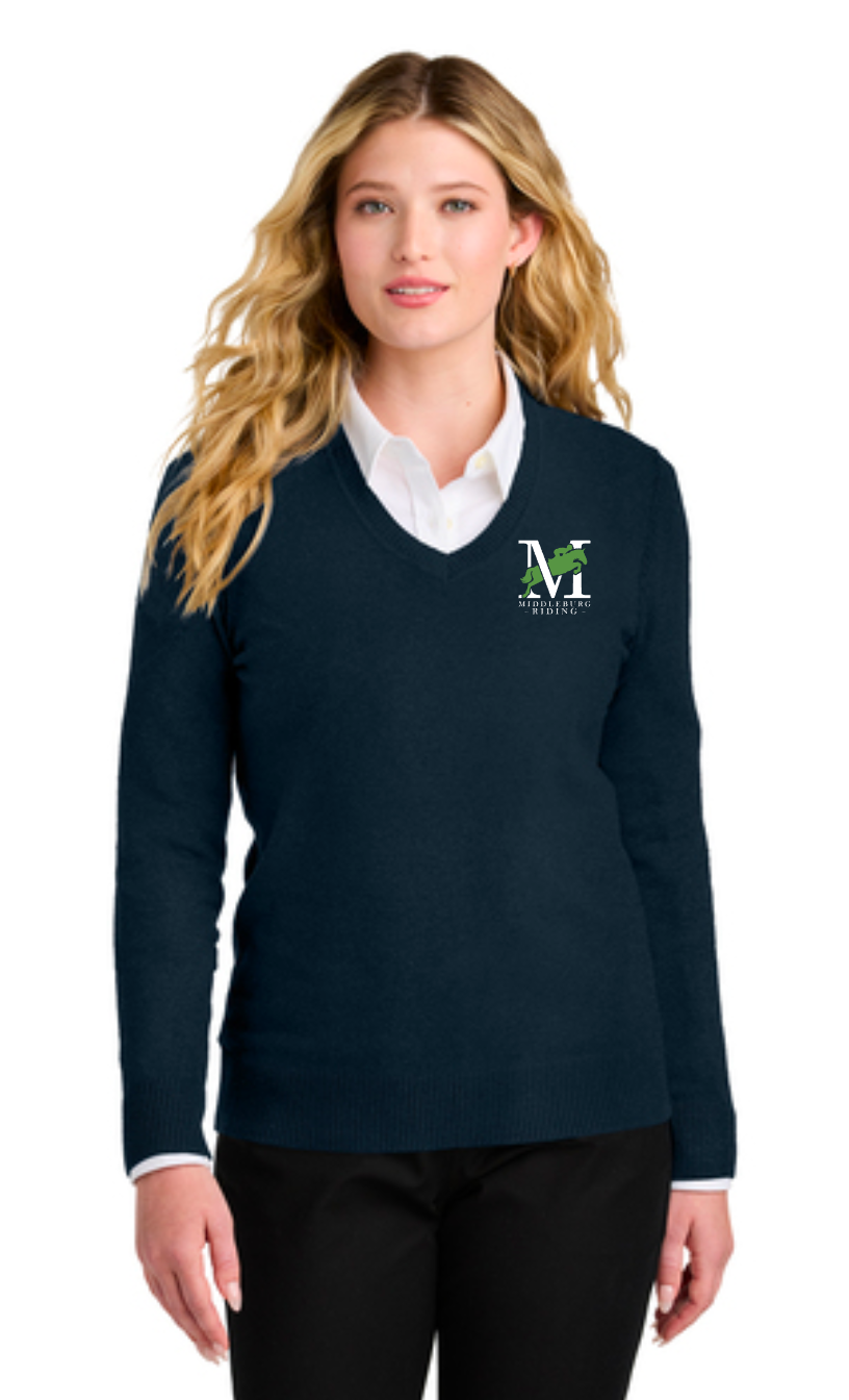 Middleburg Riding - Port Authority® Women’s Easy Care V-Neck Sweater