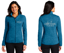 Load image into Gallery viewer, Cerulean Farms - Port Authority® Women&#39;s Sweater Fleece Jacket