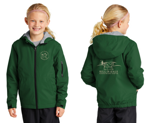 Hill-N-Dale Equestrian Center - Sport-Tek® Youth Waterproof Insulated Jacket
