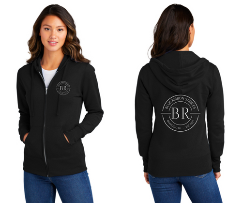 Blue Ribbon Stables - Port & Company® Core Fleece Full-Zip Hooded Sweatshirt (Men's, Ladies, Youth)