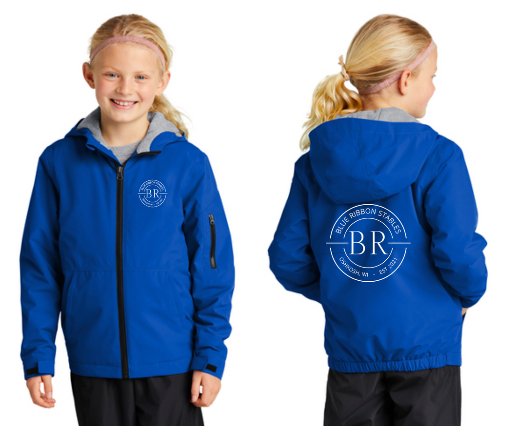 Blue Ribbon Stables - Sport-Tek® Youth Waterproof Insulated Jacket