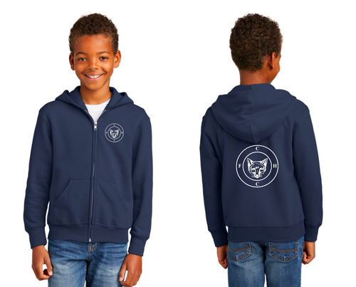 Fairfield County Hunt Club - Port & Company® Core Fleece Full-Zip Hooded Sweatshirt (Men's, Ladies, Youth)