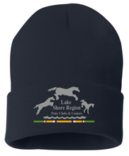 Load image into Gallery viewer, Lakeshore Region Pony Club - Sportsman - 12&quot; Knit Beanie (POM &amp; NO POM)