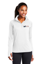 Load image into Gallery viewer, MTR - Horses That Heal - Sport-Tek® Sport-Wick® Stretch 1/2-Zip Pullover (Women&#39;s)