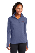 Load image into Gallery viewer, MTR - Horses That Heal - Sport-Tek® Sport-Wick® Stretch 1/2-Zip Pullover (Women&#39;s)