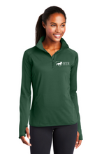 Load image into Gallery viewer, MTR - Horses That Heal - Sport-Tek® Sport-Wick® Stretch 1/2-Zip Pullover (Women&#39;s)