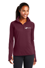 Load image into Gallery viewer, MTR - Horses That Heal - Sport-Tek® Sport-Wick® Stretch 1/2-Zip Pullover (Women&#39;s)