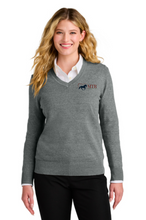 Load image into Gallery viewer, MTR - Horses That Heal - Port Authority® Easy Care V-Neck Sweater (Men&#39;s, Women&#39;s)