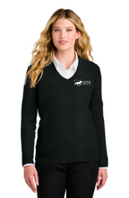 Load image into Gallery viewer, MTR - Horses That Heal - Port Authority® Easy Care V-Neck Sweater (Men&#39;s, Women&#39;s)