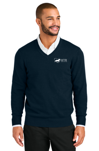 MTR - Horses That Heal - Port Authority® Easy Care V-Neck Sweater (Men's, Women's)