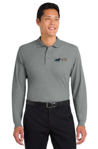 MTR - Horses That Heal - Port Authority® Silk Touch™ Long Sleeve Polo (Men's & Ladies)