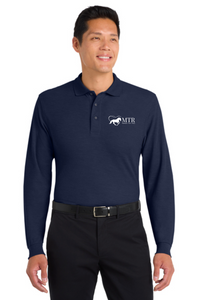 MTR - Horses That Heal - Port Authority® Silk Touch™ Long Sleeve Polo (Men's & Ladies)