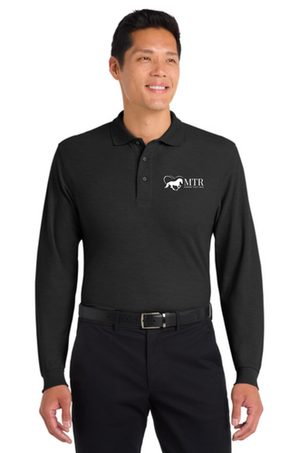 MTR - Horses That Heal - Port Authority® Silk Touch™ Long Sleeve Polo (Men's & Ladies)