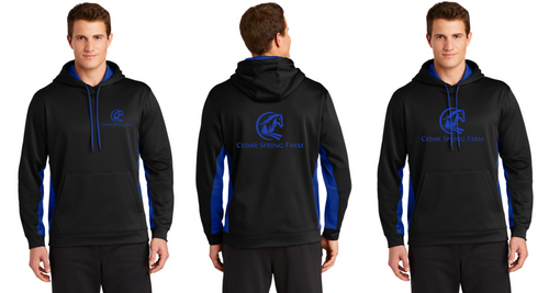 Cedar Spring Farm - Sport-Tek® Sport-Wick® Fleece Colorblock Hooded Pullover (Ladies, Men's, Youth)