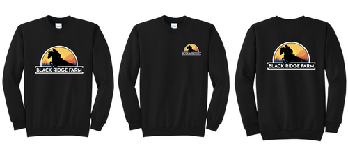 Black Ridge Farm - Port & Company® Core Crewneck Sweatshirt (Adult, Youth)