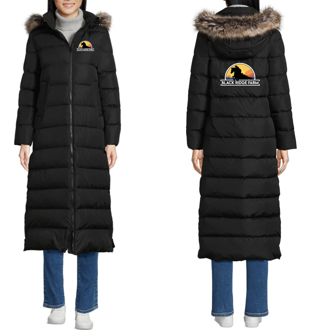 Black Ridge Farm  - Women's Max 600 Down Long Maxi Coat