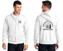 Load image into Gallery viewer, Orange County Distillery- Port &amp; Company® Core Fleece Full-Zip Hooded Sweatshirt (Men&#39;s, Ladies, Youth)