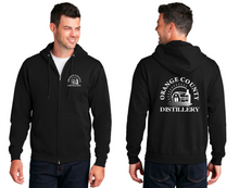 Load image into Gallery viewer, Orange County Distillery- Port &amp; Company® Core Fleece Full-Zip Hooded Sweatshirt (Men&#39;s, Ladies, Youth)