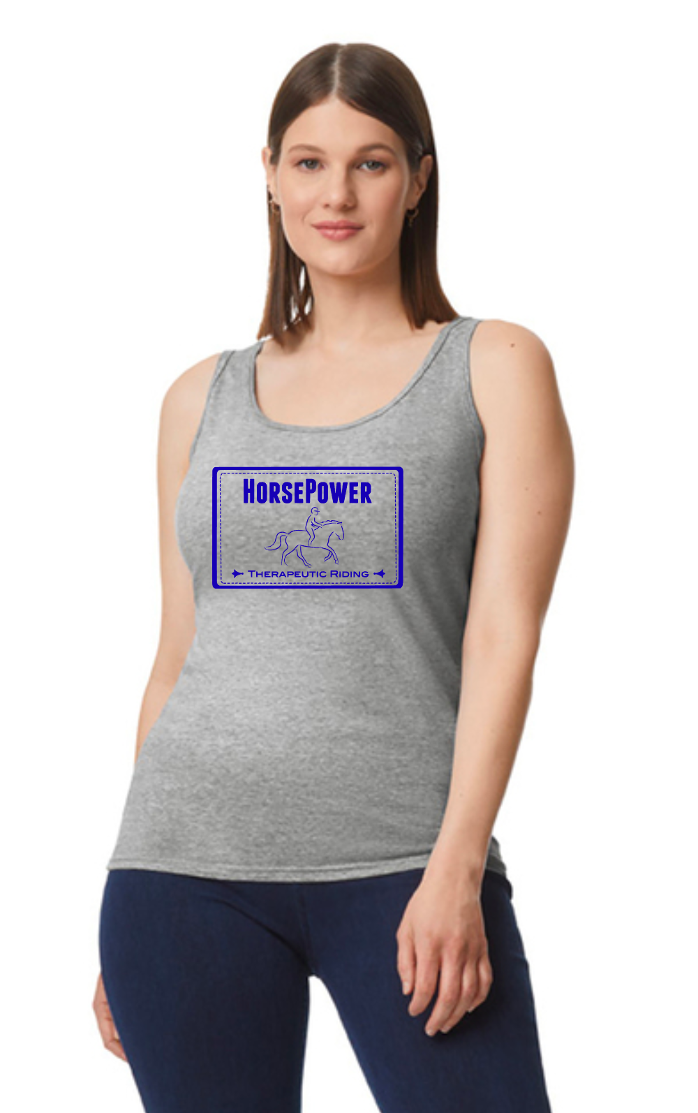 HorsePower Therapeutic Riding -Gildan Softstyle® Junior Fit Tank Top