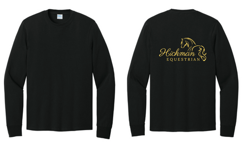 Hickman Equestrian - Gildan Ultra Cotton Long Sleeve T-Shirt - Screen Printed (Adult, Youth)