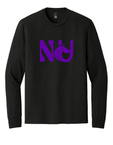 Northwestern University Equestrian Team - District® Perfect Blend® CVC Long Sleeve Tee