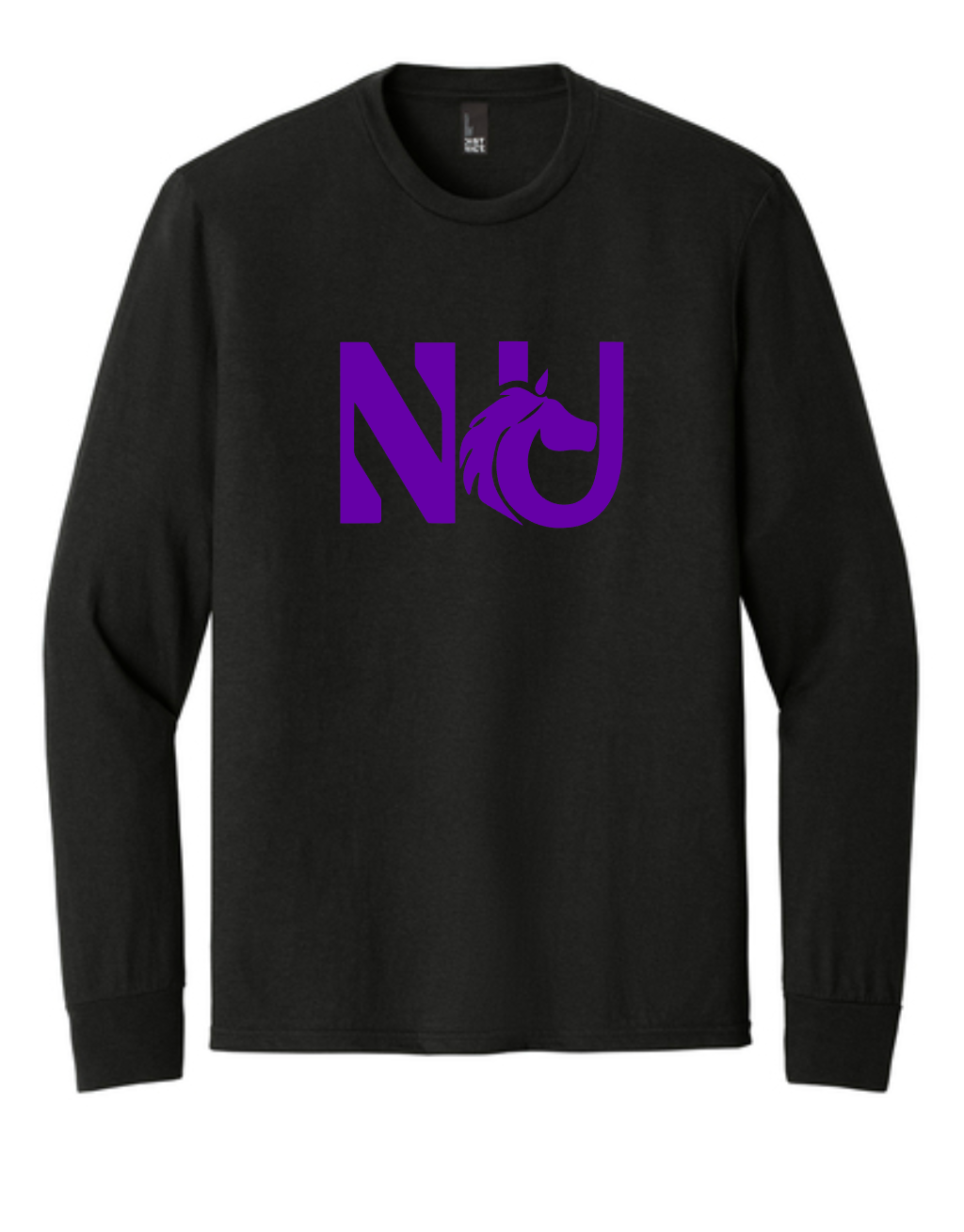 Northwestern University Equestrian Team - District® Perfect Blend® CVC Long Sleeve Tee
