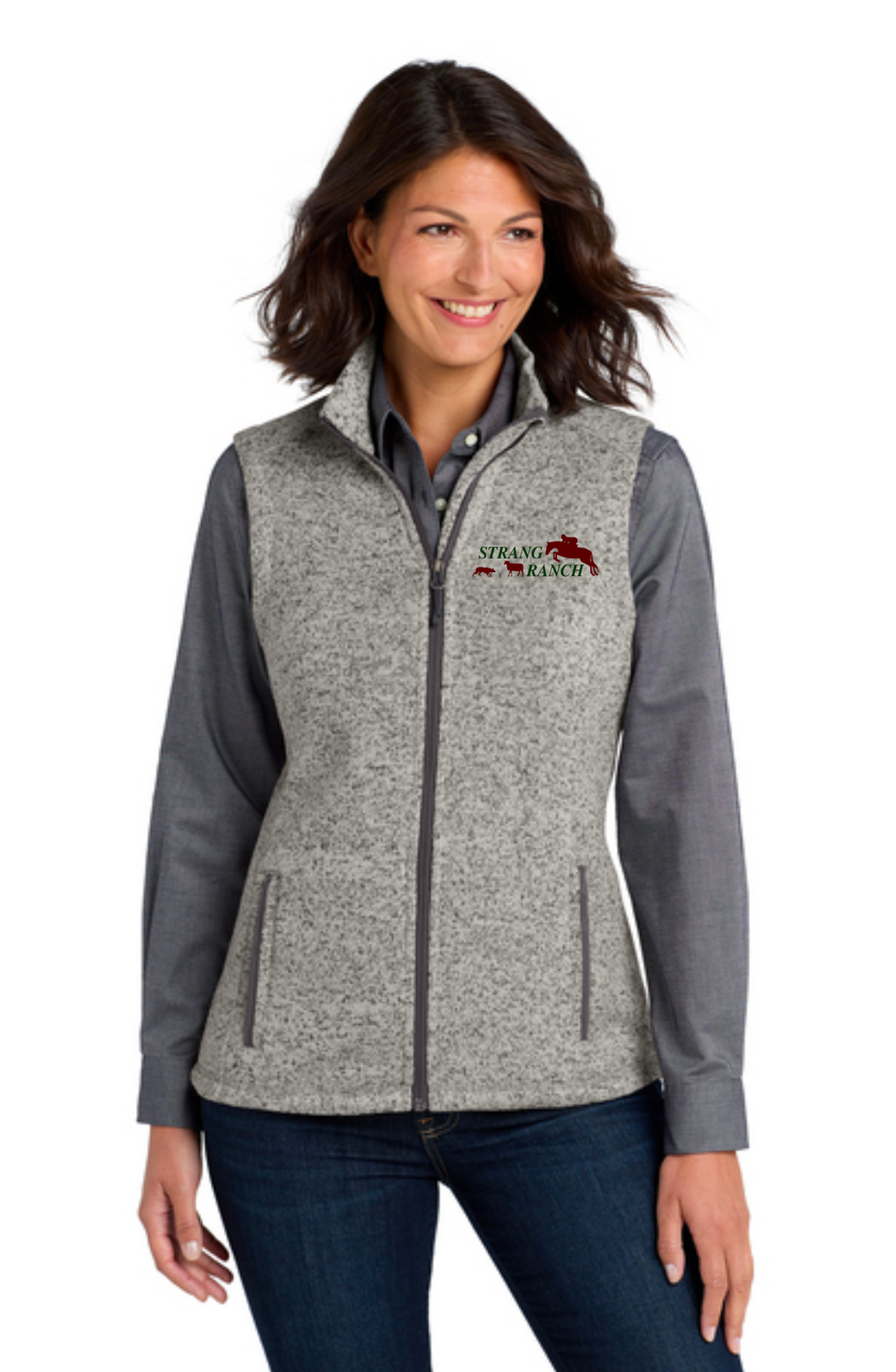 Strang Ranch - Port Authority ® Women's Sweater Fleece Vest
