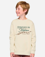Load image into Gallery viewer, Strides in Motion - LAT Elevated Fleece Crewneck Sweatshirt - Screen Printed - Adult &amp; Youth