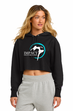 Load image into Gallery viewer, Impact Creative Arts Academy - Champion® Women’s Reverse Weave® Cropped Cut-Off Hooded Sweatshirt