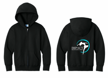 Load image into Gallery viewer, Impact Creative Arts Academy - Port &amp; Co™ Youth Core Fleece Full-Zip Hooded Sweatshirt