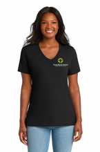 Load image into Gallery viewer, Great Brook School - Port &amp; Co® Women's Core Cotton V-Neck Tee