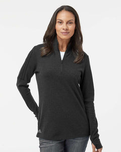 Adidas - Women's 3-Stripes Quarter-Zip Sweater