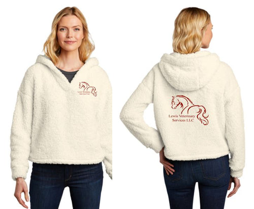 Lewis Veterinary - Port Authority® Ladies Cozy Fleece Hoodie