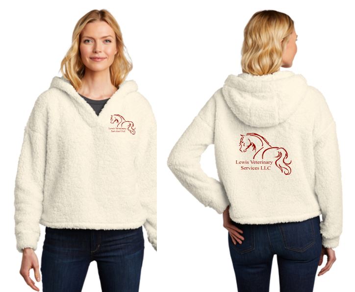 Lewis Veterinary - Port Authority® Ladies Cozy Fleece Hoodie