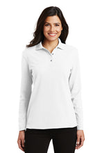 Load image into Gallery viewer, Port Authority® Ladies Silk Touch™ Long Sleeve Polo